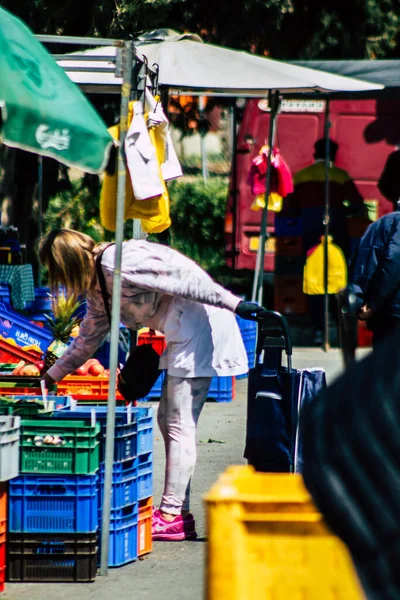 Limassol Cypern Mars 2020 Utsikt Över Oidentifierad Människor Shopping Marknaden — Stockfoto