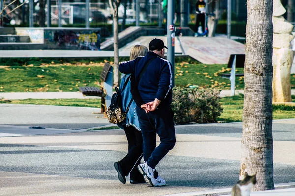 Limassol Zypern März 2020 Blick Auf Ein Nicht Identifiziertes Volk — Stockfoto