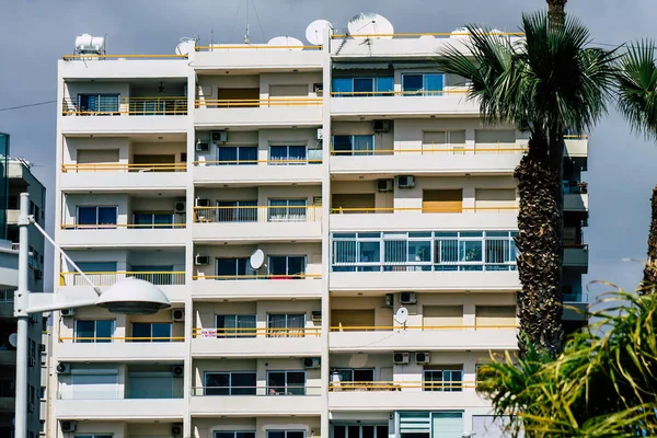 Limassol Chypre Mars 2020 Vue Une Façade Bâtiment Dans Les — Photo