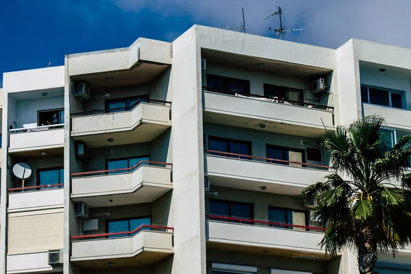 Лимассол Кипр Марта 2020 Года Вид Фасад Здания Улицах Лимассола — стоковое фото