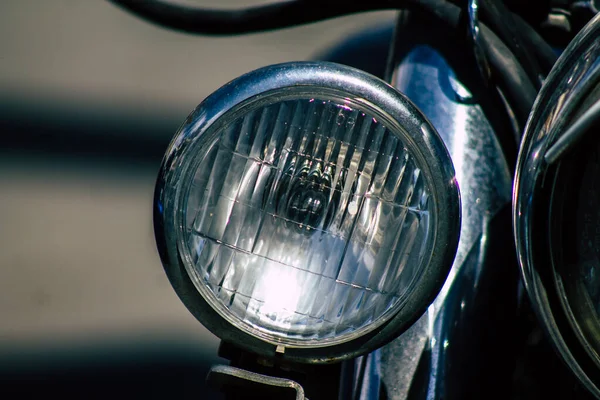 Limassol Chypre Mars 2020 Vue Une Moto Garée Dans Les — Photo