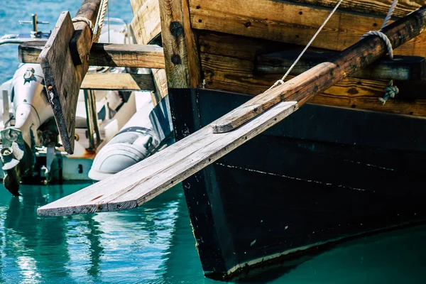 Limassol Zypern März 2020 Nahaufnahme Der Boote Die Nachmittag Der — Stockfoto