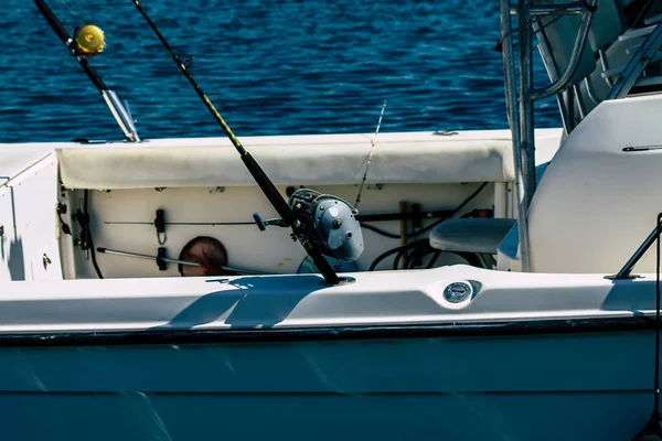 Limassol Chypre Mars 2020 Gros Plan Bateaux Amarrés Dans Marina — Photo