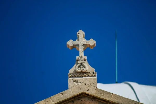 Limassol Cyprus Березня 2020 Вид Православної Церкви Місті Лімасол Другій — стокове фото