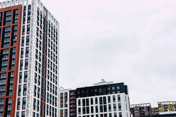 Ufa Oroszország Március 2020 View Modern Skyscraper Cloudy Sky Located — Stock Fotó