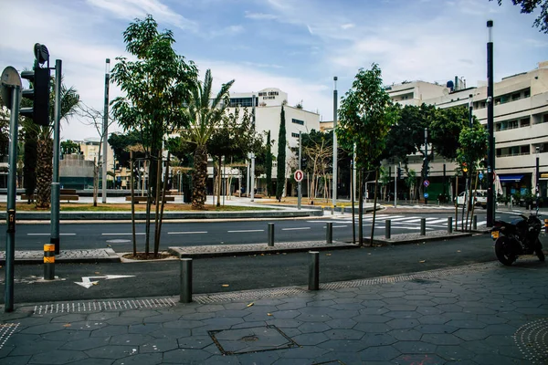 Tel Aviv Israël Mars 2020 Vue Des Rues Complètement Vides — Photo