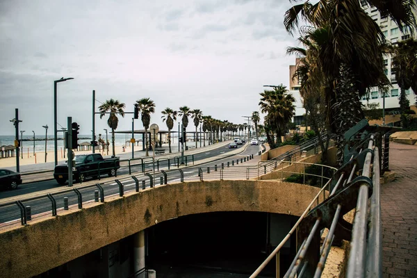 Tel Aviv Israel Martie 2020 Vizualizarea Străzilor Complet Goale Din — Fotografie, imagine de stoc