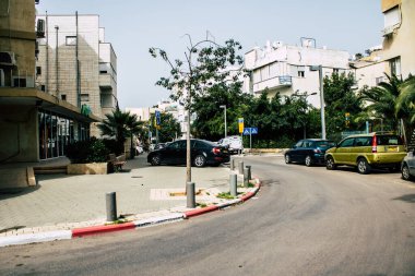 Tel Aviv İsrail 27 Mart 2020 Coronavirus 'un yayılmasını önlemek için halkın karantinası sırasında Tel Aviv' in boş sokaklarının görüntüsü