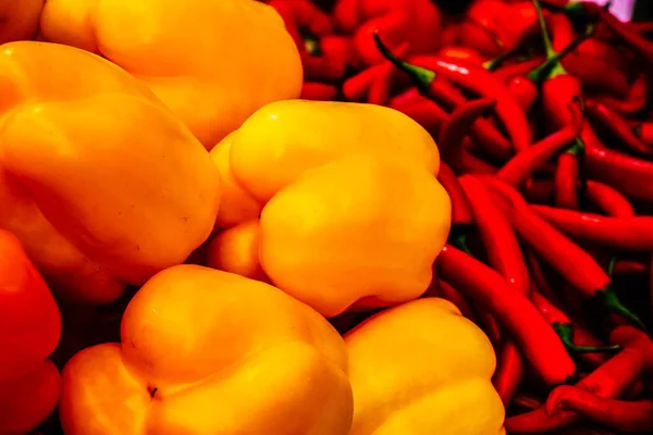 Jerusalem Israel August 2018 Closeup Various Vegetables Sold Mahane Yehuda — Stock Photo, Image