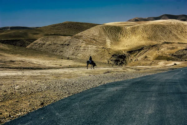 Negev Israel April 2018 Utsikt Över Vägen Som Korsar Negevöknen — Stockfoto