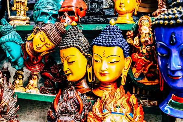 Κατμαντού Νεπάλ Σεπτεμβρίου 2018 Κλείσιμο Των Διακοσμητικών Αντικειμένων Που Πωλούνται — Φωτογραφία Αρχείου