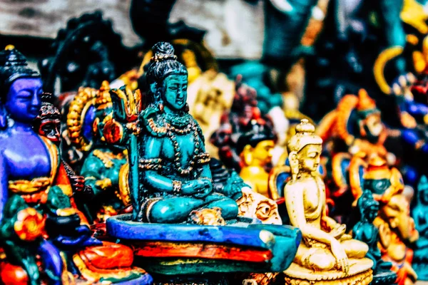 Катманду Непал Вересня 2018 Закриття Декоративних Єктів Проданих Вулицях Катманду — стокове фото