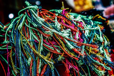 Kathmandu Nepal Eylül 01, 2018 Kathmandu sokaklarında satılan dekoratif nesnelerin kapatılması