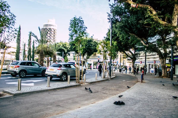 Tel Aviv Israel Marzo 2020 Vista Las Calles Vacías Tel —  Fotos de Stock