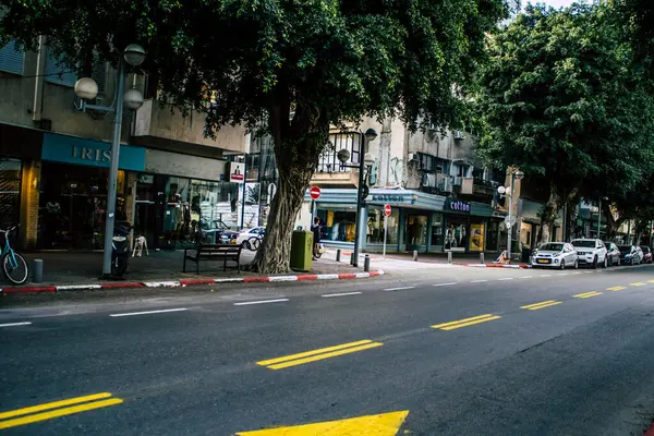 Tel Aviv Israel Maart 2020 Zicht Lege Straten Van Tel — Stockfoto