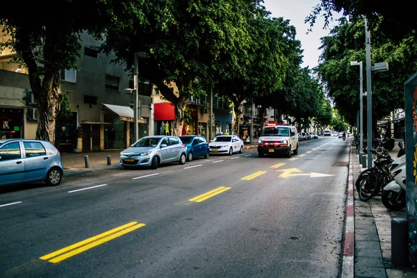 Tel Aviv Israel Mars 2020 View Israeli Ambulance Rolling Streets — Stockfoto