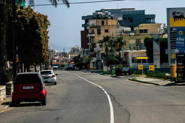 Limassol Cypern April 2020 Utsikt Över Tomma Gator Limassol Karantän — Stockfoto