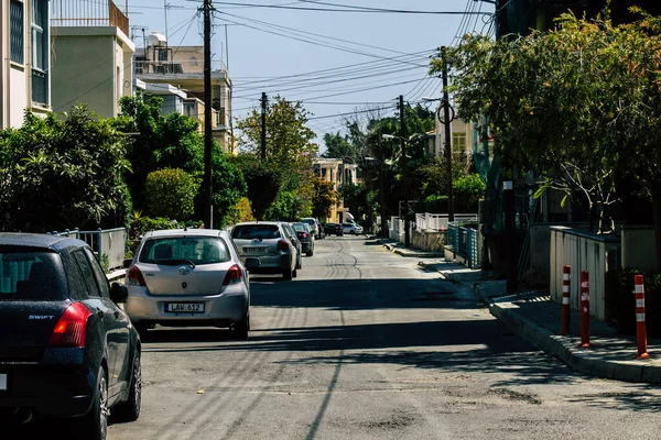 2020年4月1日塞浦路斯利马索尔空旷街道的景观在人群隔离期间 以防止珊瑚在塞浦路斯岛上的传播 — 图库照片