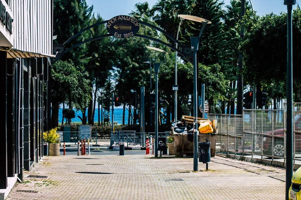 Limassol Zypern April 2020 Blick Auf Leere Straßen Von Limassol — Stockfoto