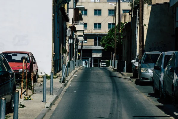 Limassol Кіпр Квітня 2020 Вид Порожні Вулиці Лімасола Під Час — стокове фото