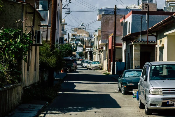 Limassol Chipre Abril 2020 Vista Las Calles Vacías Limassol Durante — Foto de Stock