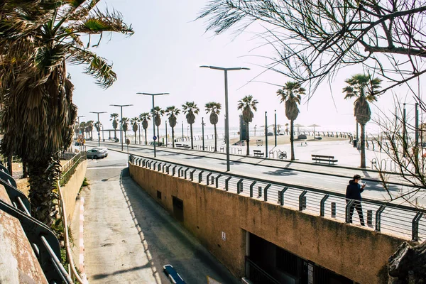 Tel Aviv Israel April 2020 View Empt Streets Tel Aviv — 스톡 사진