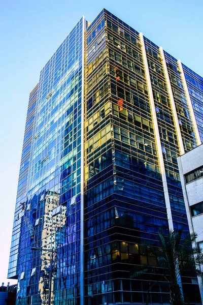 Tel Aviv Israel January 2018 View Facade Modern Building Streets — Stock Photo, Image