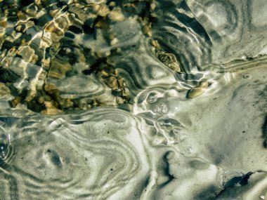 Ölü Deniz İsrail 21 Nisan 2018, İsrail 'deki Ölü Deniz' den kristal tuza yakın çekim