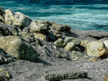 Ölü Deniz İsrail 21 Nisan 2018, İsrail 'deki Ölü Deniz' den kristal tuza yakın çekim