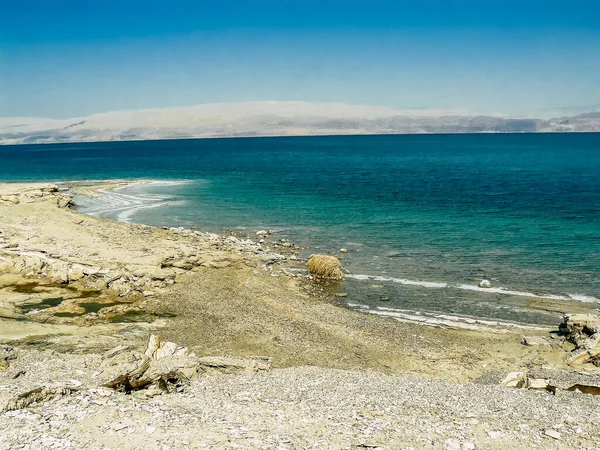Dead Sea Israel April 2018 Closeup Crystal Salt Dead Sea — Stock Photo, Image