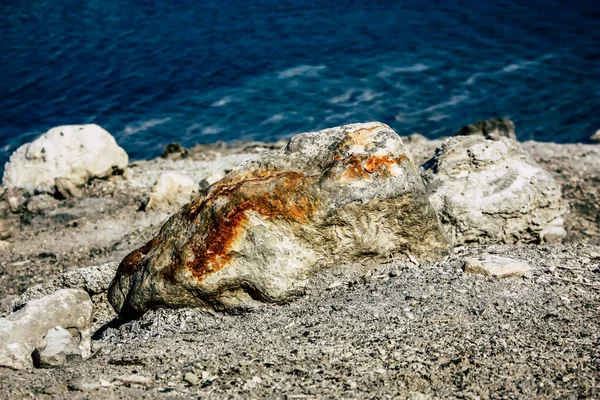 Mer Morte Israël Avril 2018 Gros Plan Sel Cristallin Mer — Photo