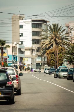 Kıbrıs Rum Kesimi 16 Nisan 2020, Kıbrıs Rum Kesimi 'nde Coronavirüs' ün yayılmasını önlemek için halkın karantinası sırasında Limasol 'un boş sokaklarının görüntüsü