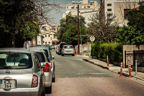 Limassol Chipre Abril 2020 Vista Las Calles Vacías Limassol Durante — Foto de Stock