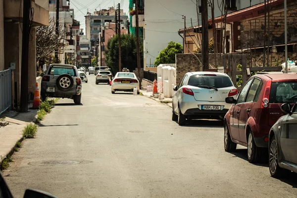 Kıbrıs Rum Kesimi 16 Nisan 2020, Kıbrıs Rum Kesimi 'nde Coronavirüs' ün yayılmasını önlemek için halkın karantinası sırasında Limasol 'un boş sokaklarının görüntüsü