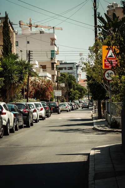 Limassol Cypern April 2020 Utsikt Över Tomma Gator Limassol Karantän — Stockfoto