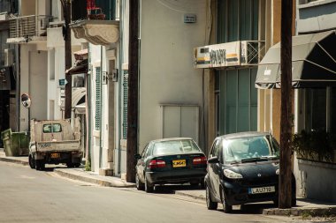 Kıbrıs Rum Kesimi 16 Nisan 2020, Kıbrıs Rum Kesimi 'nde Coronavirüs' ün yayılmasını önlemek için halkın karantinası sırasında Limasol 'un boş sokaklarının görüntüsü