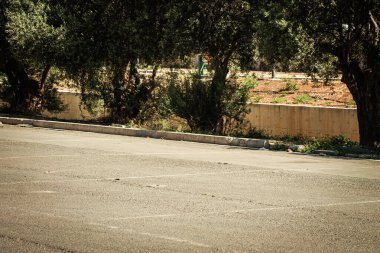 Kıbrıs Rum Kesimi 18 Nisan 2020. Kıbrıs Rum Kesimi, Kıbrıs adasında koronavirüsün yayılmasını önlemek amacıyla nüfusun karantinası sırasında Limasol 'un boş pazar yeri görüntüsü