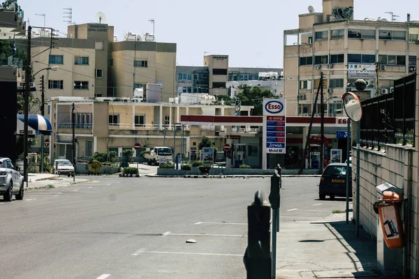 Limassol Cypr Kwietnia 2020 Widok Pustej Ulicy Limassol Podczas Kwarantanny — Zdjęcie stockowe