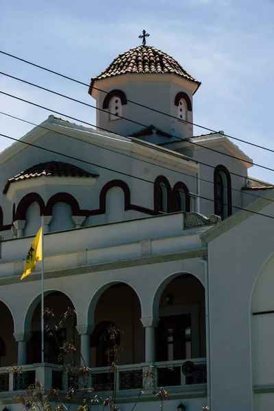 Limassol Kypr Dubna 2020 Pohled Pravoslavný Kostel Limassolu Odpoledne — Stock fotografie