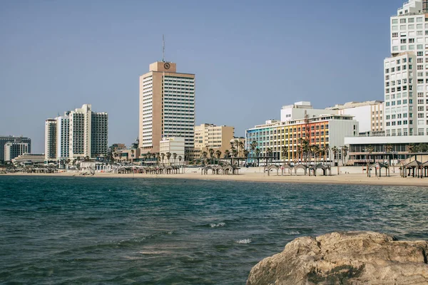 아비브 이스라엘 2020 코로나 바이러스 확산을 텔아비브의 해변의 — 스톡 사진