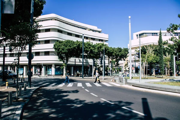 Tel Aviv Israel April 2020 Blick Auf Unbekannte Die Nachmittag — Stockfoto