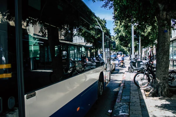 Tel Aviv Israel Mai 2020 Blick Auf Einen Israelischen Linienbus — Stockfoto