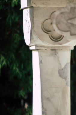 Limasol Kıbrıs Rum Ortodoks Carhedral AYIA NAPA 'nın mimarisinin 5 Mayıs 2020' de öğleden sonra Limasol kentinde kapatılması