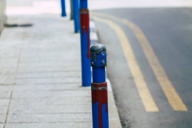 Limasol Kıbrıs Rum Kesimi 05 Mayıs 2020 Coronavirüs salgını sırasında Limasol 'da boş bir caddenin görüntüsü