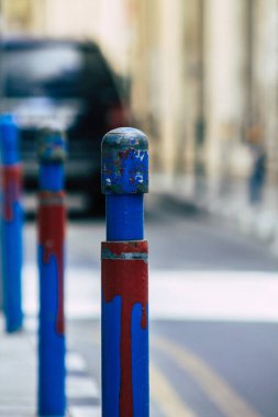 Limasol Kıbrıs Rum Kesimi 05 Mayıs 2020 Coronavirüs salgını sırasında Limasol 'da boş bir caddenin görüntüsü