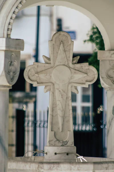 Limassol Zypern Mai 2020 Nahaufnahme Der Architektur Der Griechisch Orthodoxen — Stockfoto