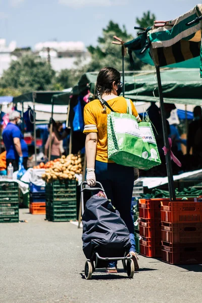 Limassol Chypre Mai 2020 Vue Une Personne Non Identifiée Sans — Photo