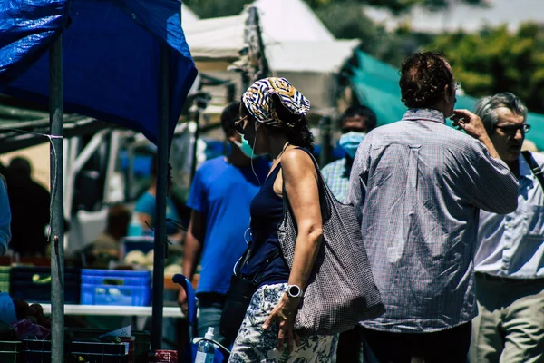 Limassol Chypre Mai 2020 Vue Une Personne Non Identifiée Sans — Photo