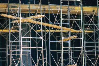 Kıbrıs Rum Kesimi 10 Mayıs 2020 'de Kıbrıs Rum Kesimi' nin Limasol kentinde inşa halindeki yeni bir binanın manzarası