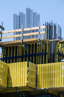 Kıbrıs Rum Kesimi 10 Mayıs 2020 'de Kıbrıs Rum Kesimi' nin Limasol kentinde inşa halindeki yeni bir binanın manzarası